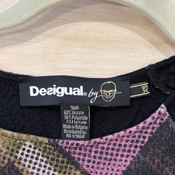 Desigual Multicolor Geometric Long Sleeve Dress - Picture 2 of 8